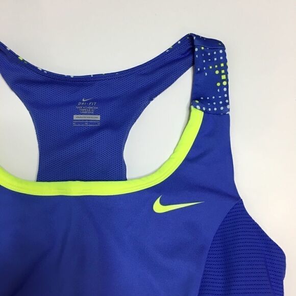 Nike Dri Fit Sz M Blue Athletic Tank Top - Picture 4 of 8